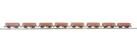 13 Ton high sided steel open wagon with chain pockets in BR bauxite (early) B480768